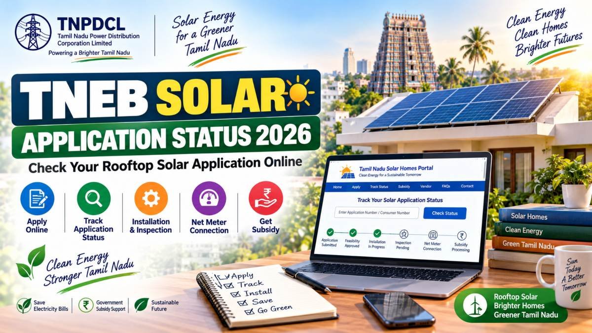 How to Check TNEB Solar Subsidy Status