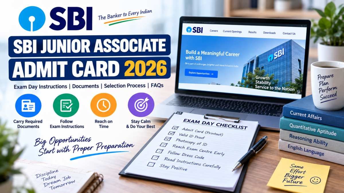 How to Download SBI Junior Associate Admit Card 2026