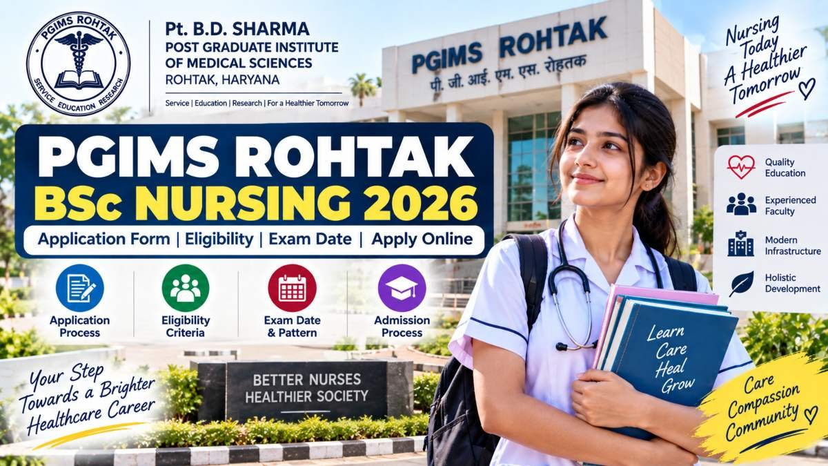 PGIMS Rohtak BSc Nursing Application Form 2026