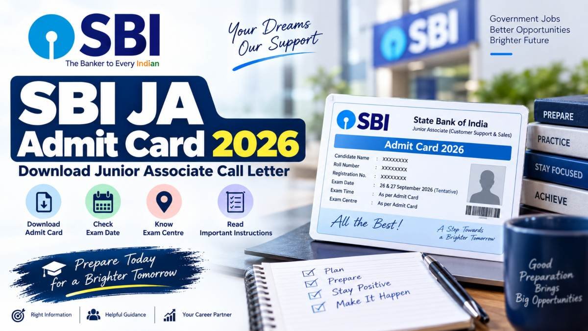 SBI JA Admit Card 2026