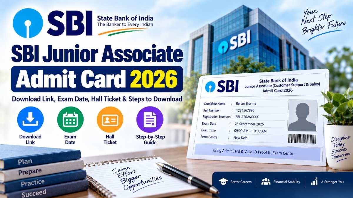 SBI Junior Associate Admit Card 2026
