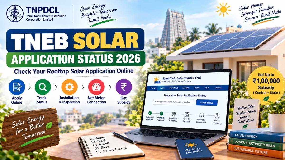 TNEB Solar Application Status 2026